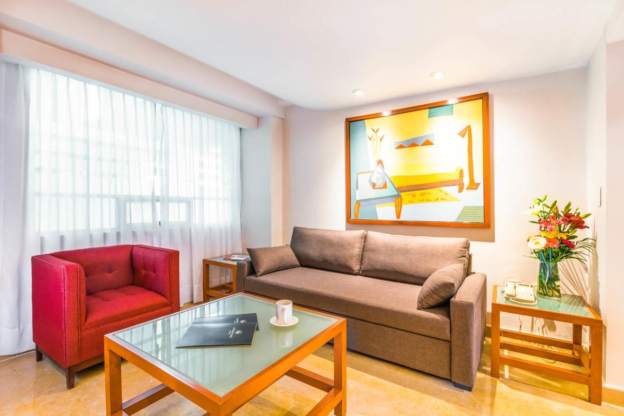 Eurostars Zona Rosa Suites Mexico City Luaran gambar Living room